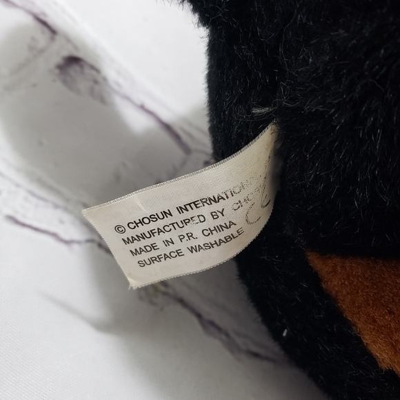Chosun Rottweiler Puppy Dog Plush 10" Stuffed Animal Toy Black Brown Floppy Ears - Picture 8 of 9